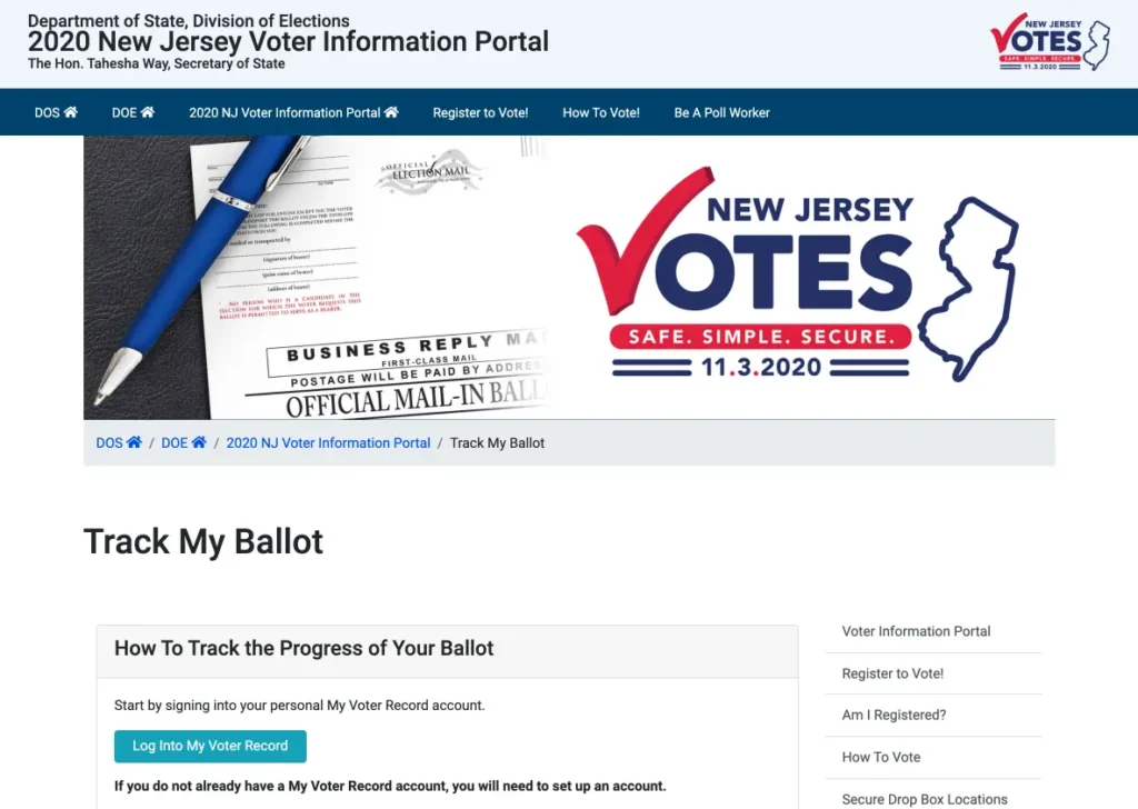 track my ballot